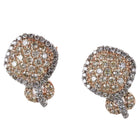 14k gold Estate 1.2cttw Diamond French clip earrings - Estate Fresh Austin