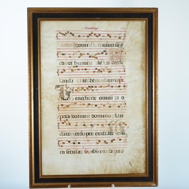 15th/16th century Vellum Antiphonal leaf