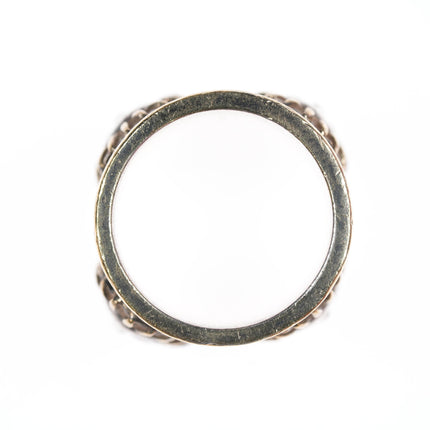 Sz6.5 Sergio Bustamante Sterling moon/sunface ring