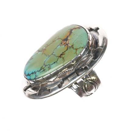 sz7.5 Oscar Alexius Navajo sterling high grade variscite ring