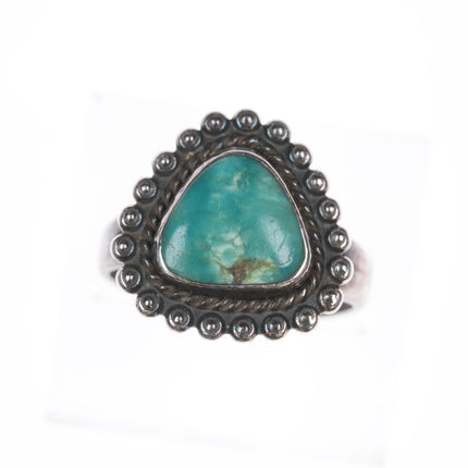 sz7 c1960's  Bell Trading post sterling and turquoise ring