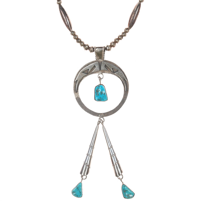 Sarah Dickens Navajo Sterling and turquoise necklace