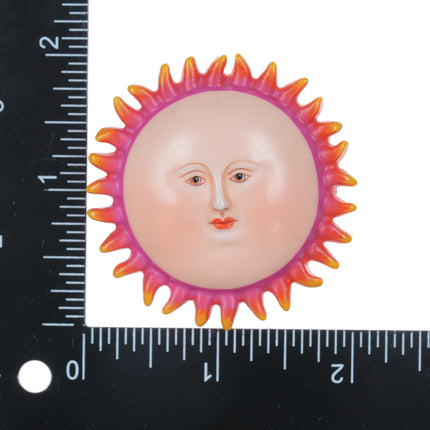 Vintage Sergio Bustamante sterling Sun face pendant/pin