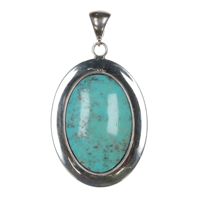 Tom Sam Navajo Sterling and turquoise pendant