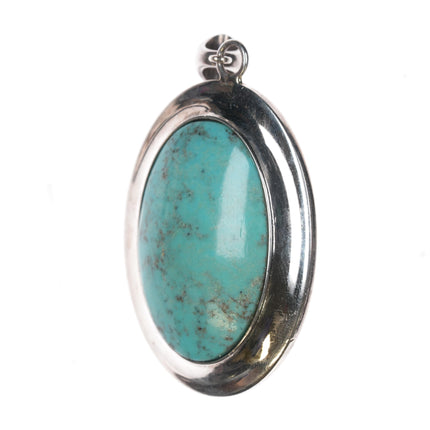 Tom Sam Navajo Sterling and turquoise pendant