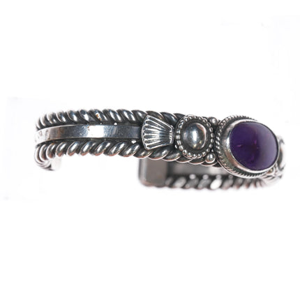 6 1/8" Albert Jake Navajo Sugilite Sterling cuff bracelet