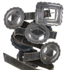 Vintage Navajo Heavily worked first phase style silver concho belt - Estate Fresh Austin