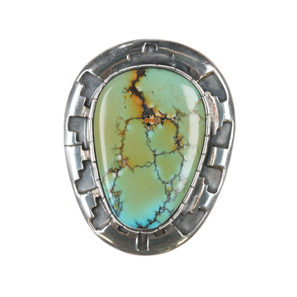 sz7.5 Oscar Alexius Navajo sterling high grade variscite ring