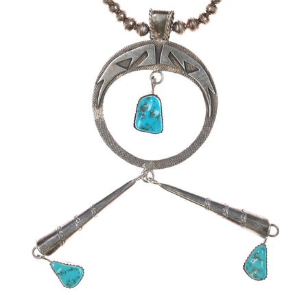 Sarah Dickens Navajo Sterling and turquoise necklace