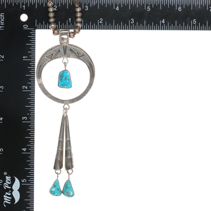 Sarah Dickens Navajo Sterling and turquoise necklace