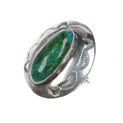 sz8.5 Orville Tsinnie Navajo sterling ring with gorgeous stone