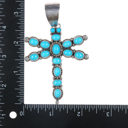 Darrin Livingston Navajo Sterling Sleeping Beauty turquoise Dragonfly pendant