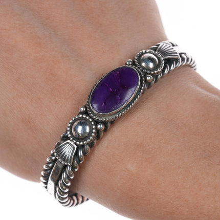 6 1/8" Albert Jake Navajo Sugilite Sterling cuff bracelet