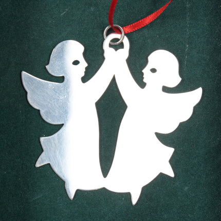 Sterling Retired James Avery Dancing Angels Tree Christmas ornament