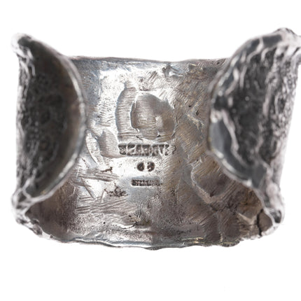 6.25" Chief Bear Step sterling cuff bracelet with stallion