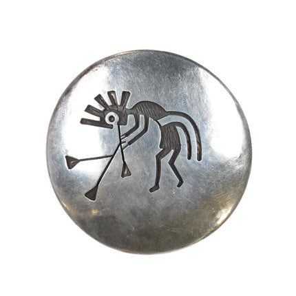 Victor Coochwytewa Hopi Overlay silver pin