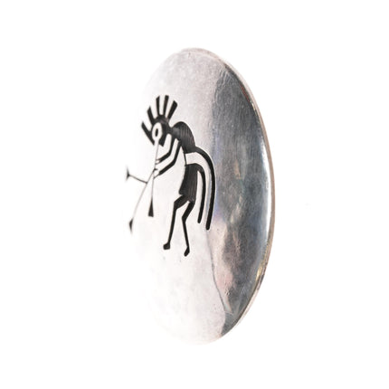 Victor Coochwytewa Hopi Overlay silver pin