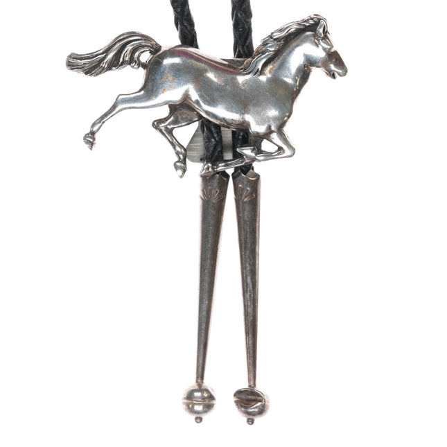 1980's Sterling horse bolo tie