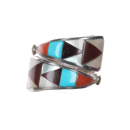 sz8 Zeno & Maryann Edaaki zuni sterling inlay ring