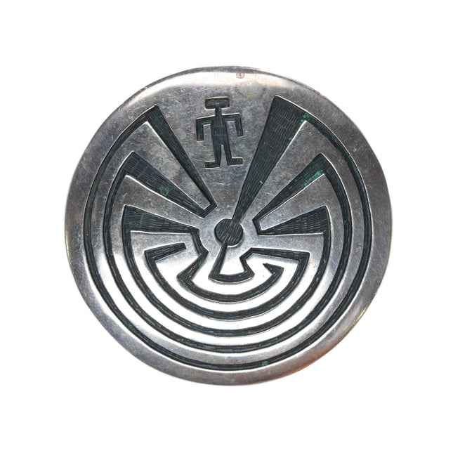 Vintage Hopi Sterling Man in the Maze pendant/pin