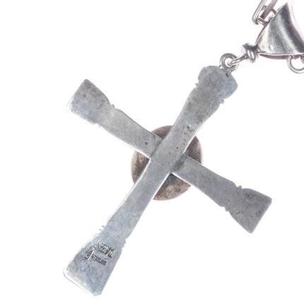 Ben Begaye Navajo sterling large cross and incredible necklace