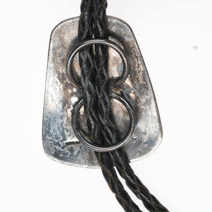 Vintage Hopi Overlay bolo tie