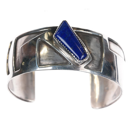 7" ET Navajo sterling lapis cuff bracelet