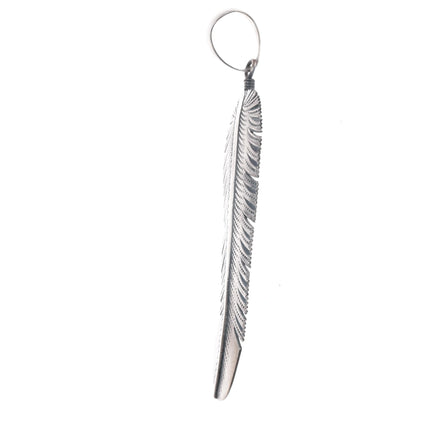 Big Jimmy Lee Navajo sterling feather pendant