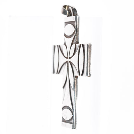 large Retired James Avery Cross Pendant in sterling