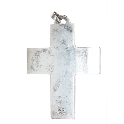 large Retired James Avery Cross Pendant in sterling