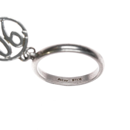 Size 4.75 Retired 1990 James Avery sterling charm ring