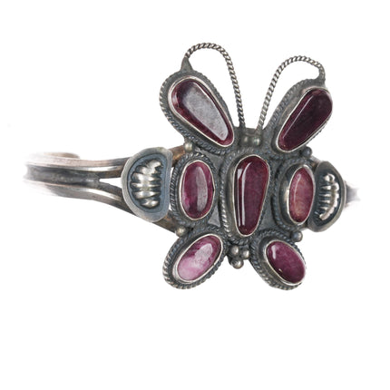 Dean Brown Navajo purple spiny oyster butterfly cuff bracelet