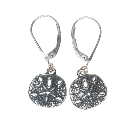 Retired James Avery Sand dollar dangle earrings in sterling