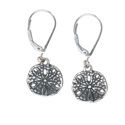 Retired James Avery Sand dollar dangle earrings in sterling