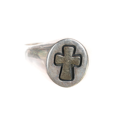 sz8 Retired James Avery 14k/Sterling cross ring