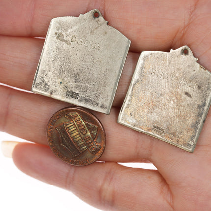 1937 Texas Shotput/Discus TJCC State Meet sterling medals