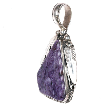 Justin Morris Navajo sterling charoite pendant