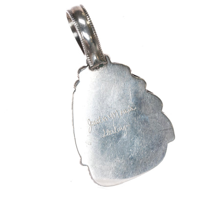 Justin Morris Navajo sterling charoite pendant