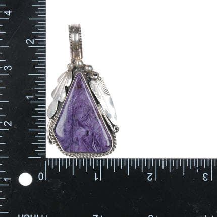 Justin Morris Navajo sterling charoite pendant