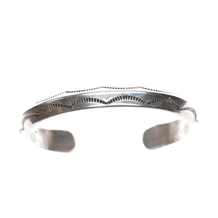 6 3/8" Fred Maloney Navajo heavy carinated sterling cuff bracelt