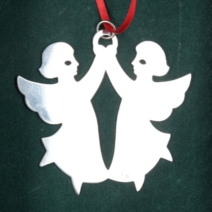 Sterling Retired James Avery Dancing Angels Tree Christmas ornament