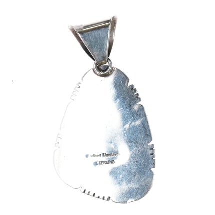 Delbert Vandever Navajo Azurite sterling pendant