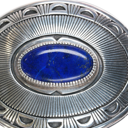 Gibson Nez Jicarilla Apache/Navajo Sterling and lapis belt buckle