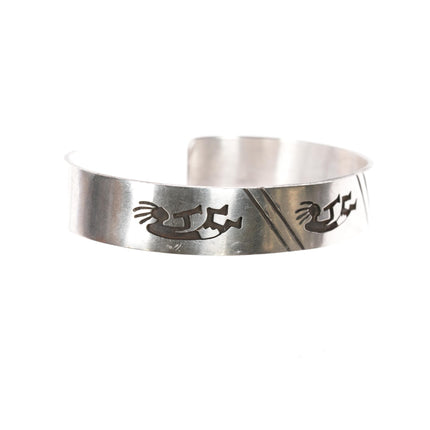 7.5" Val Tsosie Navajo sterling kokopelli cuff bracelet