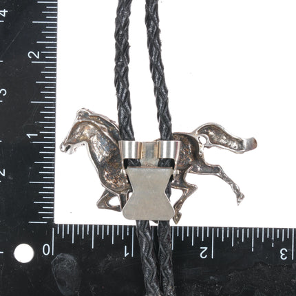 1980's Sterling horse bolo tie