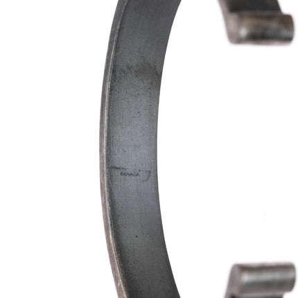 7" Canada Modernist oxidized sterling  cuff bracelet