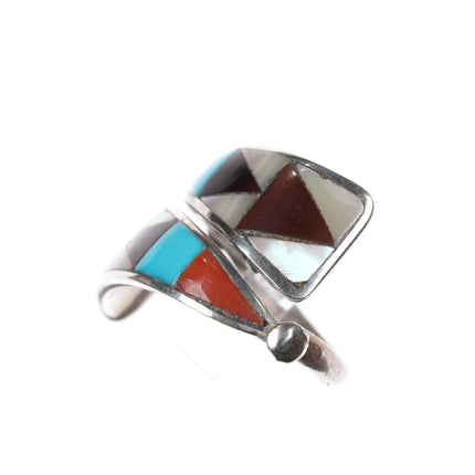 sz8 Zeno & Maryann Edaaki zuni sterling inlay ring