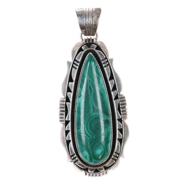 Will Denetdale Navajo Sterling malachite pendant