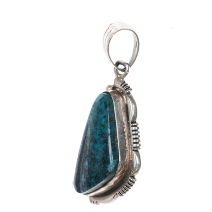 Tom Willeto Navajo sterling turquoise pendant