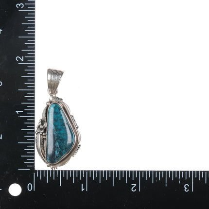 Tom Willeto Navajo sterling turquoise pendant